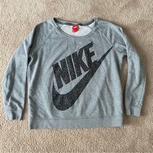 Nike Logo Grey Sweatshirt Women’s XL
